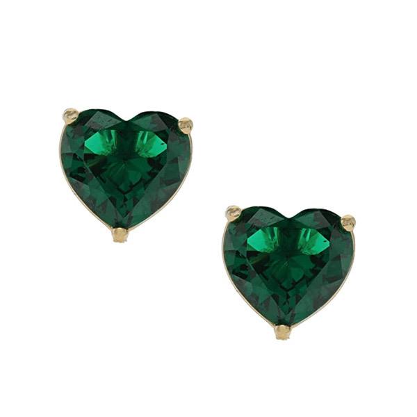ケイトスペード ピアス Kate Spade My Love Heart Studs Earrings (Green) マイ ラブ ハート