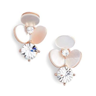 ケイトスペード ピアス ★ Kate Spade  disco pansy earrings (Cream Multi) フラワー ピアス (クリームマルチ)｜fromla