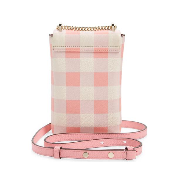 ケイトスペード スマホショルダー Kate Spade bradley gingham pebbled leather phone