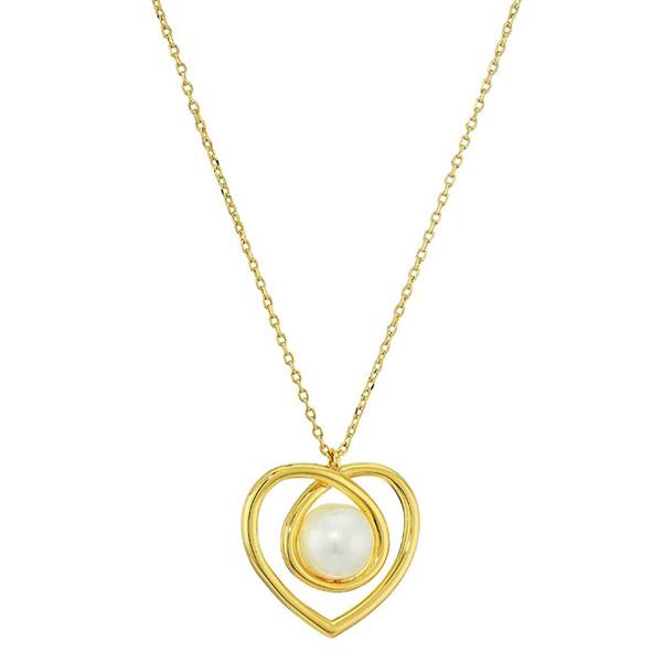 ケイトスペード ネックレス Kate Spade Infinite Hearts Pendant Necklace (Cream/Gold) ハート ペンダント ネックレス（クリーム/ゴールド）｜fromla