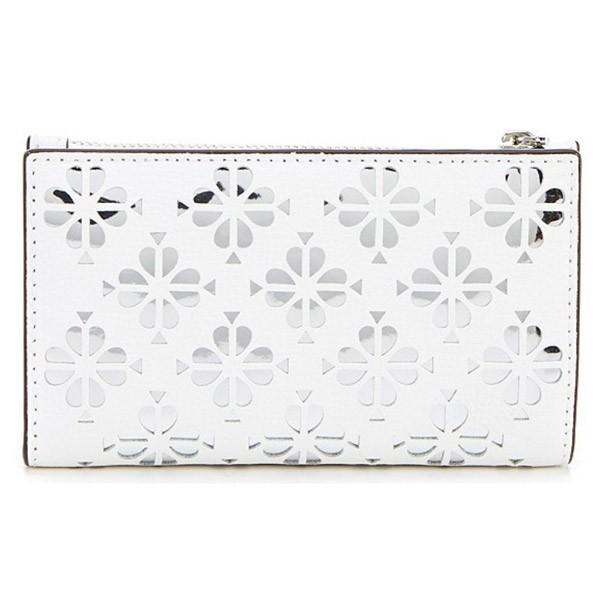 sylvia perforated small slim bifold wallet