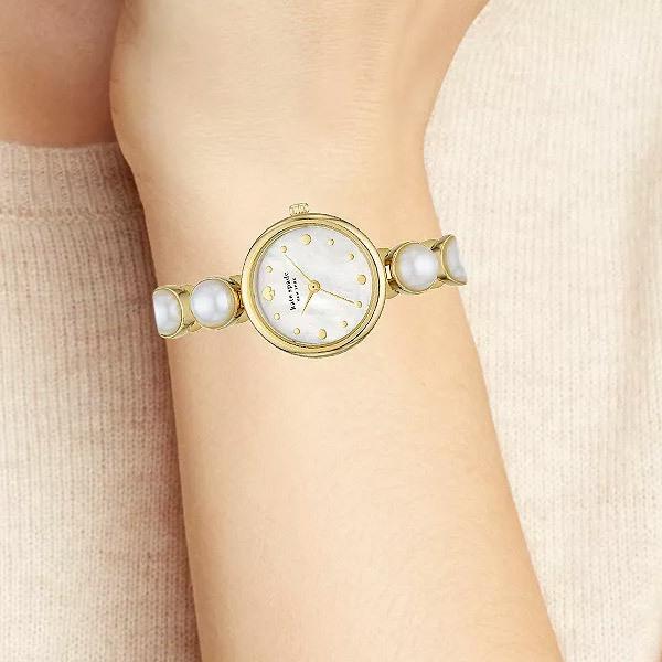 ケイトスペード 腕時計 Kate Spade KSW1687 Monroe Watch, 24mm (Gold) モンロー パール ブレスレット ウォッチ（ゴールド）｜fromla｜04