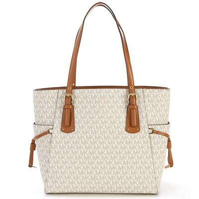 マイケルコース トートバッグ Michael Michael Kors 30T8GV6T4B Voyager Logo Tote (Vanilla) ロゴ トートバッグ (バニラ)｜fromla｜03