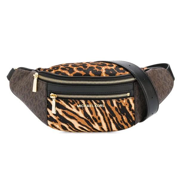 マイケルコース ショルダーバッグ Michael Michael Kors Mott Leather Waistpack Brown Multi レザー ベルトバッグ ブラウンマルチ Www Unipymes Com