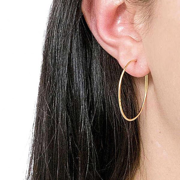 マイケルコース ピアス Michael Kors MKC1409 Precious Metal-Plated Sterling Silver Whisper Mini Hoop Earrings ウィスパー ミニ フープ ピアス (ゴールド)｜fromla｜04