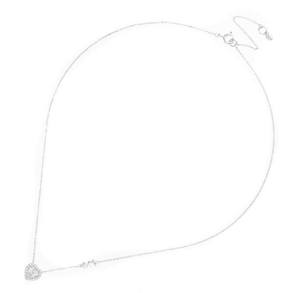 マイケルコース ネックレス Michael Michael Kors MKC1520AN Sterling Silver Pave Heart Necklace (Silver) パヴェ ハート ネックレス (シルバー)｜fromla｜02