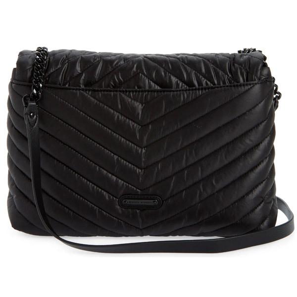 レベッカミンコフ ショルダーバッグ REBECCA MINKOFF HU20MEND56 Edie Nylon Jumbo Flap Shoulder Bag ナイロン ジャンボ フラップ