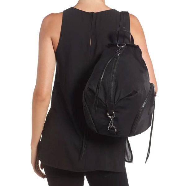【美品】Rebecca Mincoff レベッカミンコフ　黒　ナイロン　リュック レベッカミンコフ(Rebecca Minkoff) リュック・バックパック