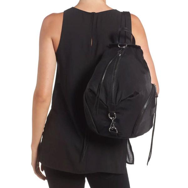 レベッカミンコフ バックパック REBECCA MINKOFF HF17EWNB01 Julian Nylon Backpack (BLACK) ジュリアン ナイロン バックパック (ブラック)｜fromla｜05