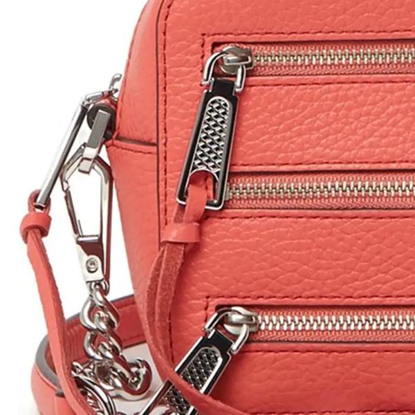 レベッカミンコフ クロスボディバッグ REBECCA MINKOFF Moto Leather Camera Crossbody Bag (Grapefruit) モト レザー カメラ クロスボディバッグ｜fromla｜05