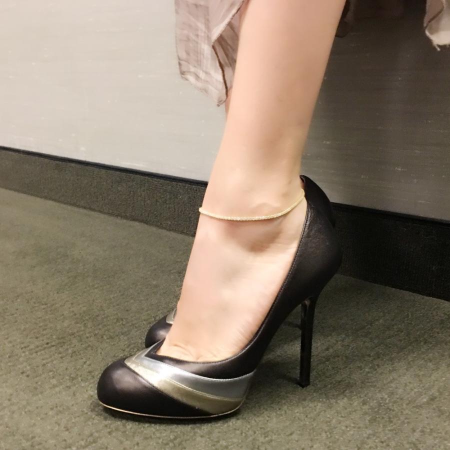 アンクレット レディース プラチナ 18金 ゴールド 加工 つけっぱなしの画像