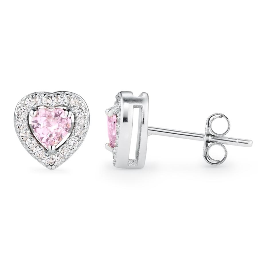 ピアス レディース ピンクダイヤモンド Cz プラチナ 加工 アレルギー対応 ブランド ハート E129 ニューヨークからの贈り物 通販 Yahoo ショッピング