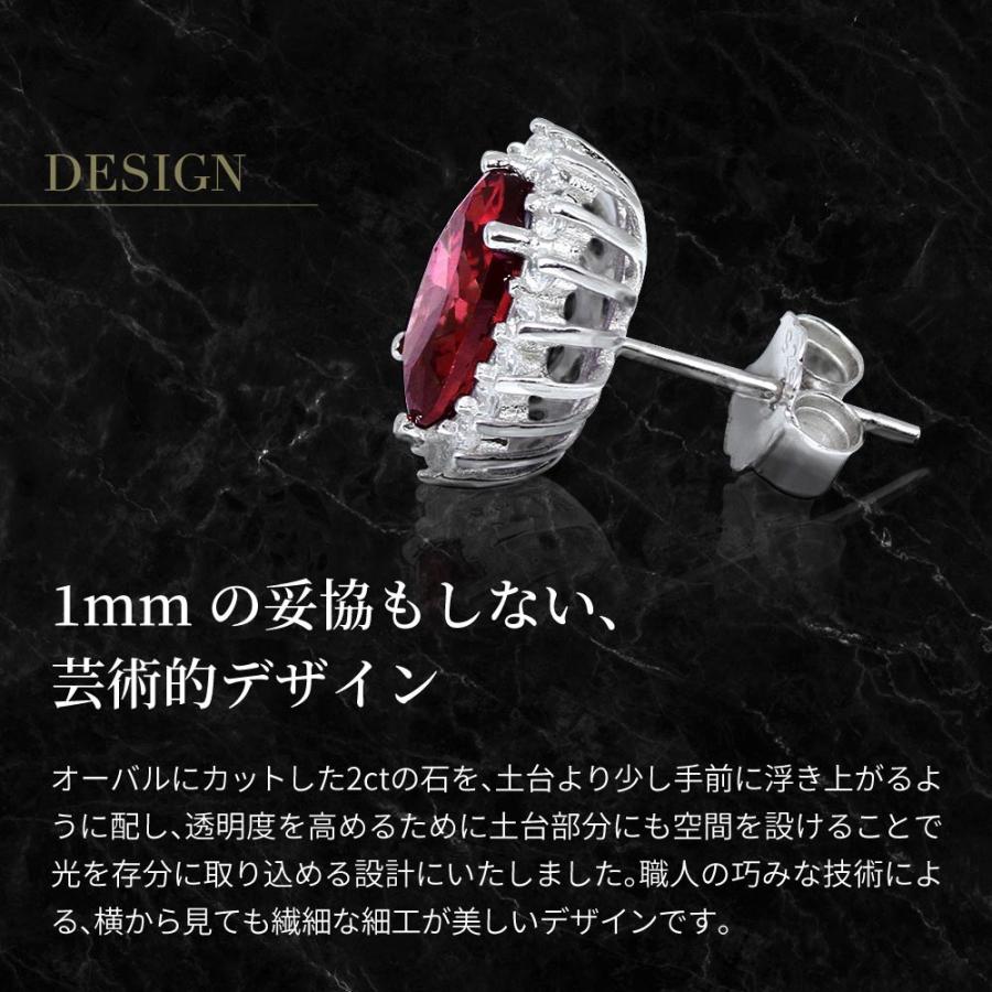 ニューヨークからの贈り物 ピアス レディース ルビー 7月 誕生石 