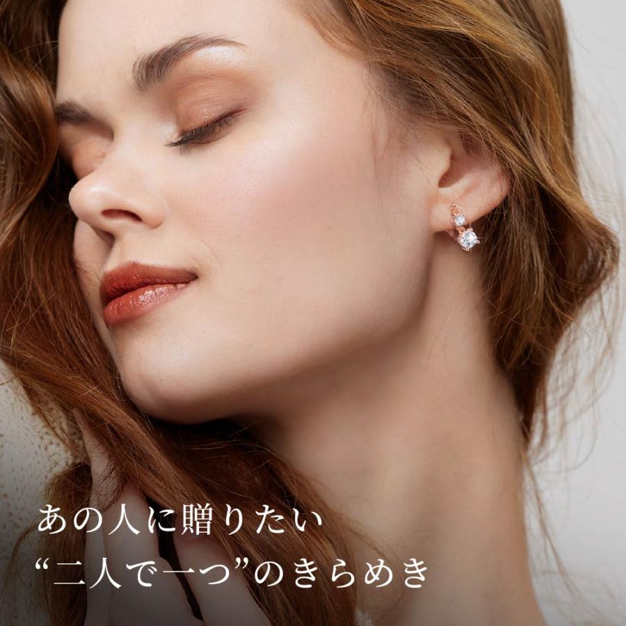 イヤリング 揺れる プラチナ 加工 ダブルストーン 痛くない 40代 50代 結婚式 卒業式 入学式_7