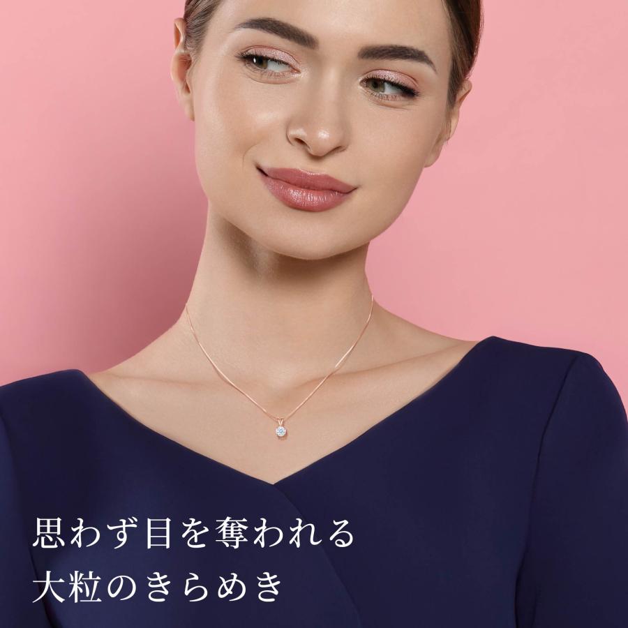 ネックレス レディース プラチナ 加工 シルバー925 一粒 40代 50代 60代 誕生日 プレゼント 妻 彼女の画像