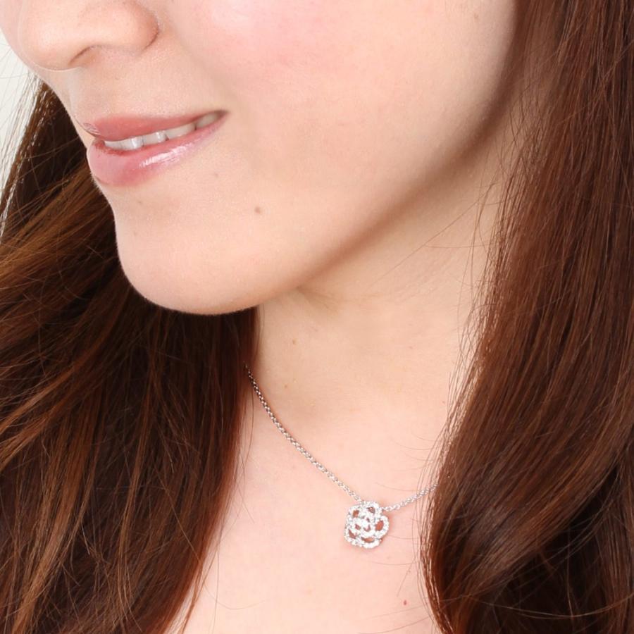 ネックレス レディース プラチナ 加工 フラワー 花 40代 50代 60代 誕生日 プレゼント 妻 彼女の画像