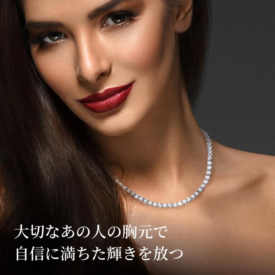 ネックレス レディース テニスネックレス フルエタニティ プラチナ 加工 ブランド 40代 50代 60代 誕生日 プレゼント 妻 彼女の画像