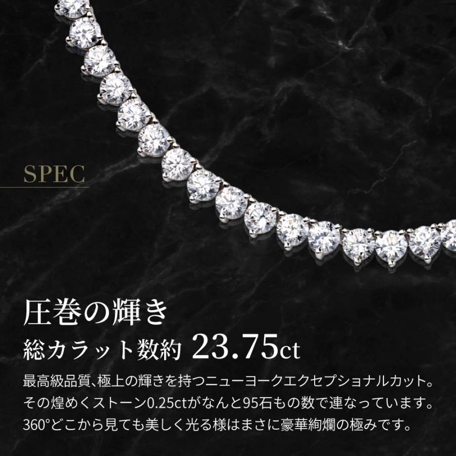 ネックレス レディース ダイヤモンド cz テニスネックレス フル