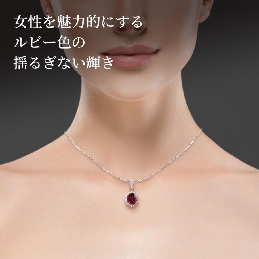 ニューヨークからの贈り物 ネックレス レディース ルビー 7月 誕生石