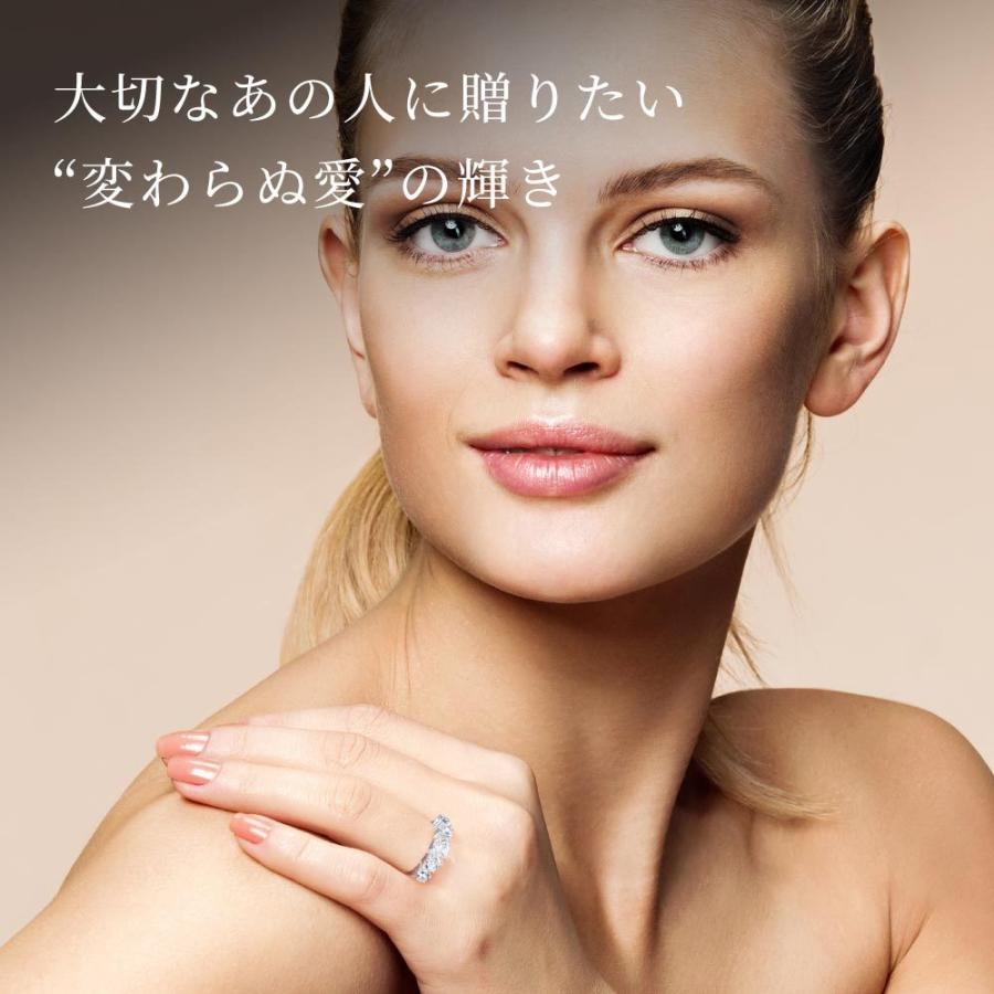 指輪 レディース リング ハーフエタニティ プラチナ 加工 結婚指輪 ブランド 40代 50代 60代 誕生日 プレゼント 妻 彼女 | ニューヨークからの贈り物 | 04