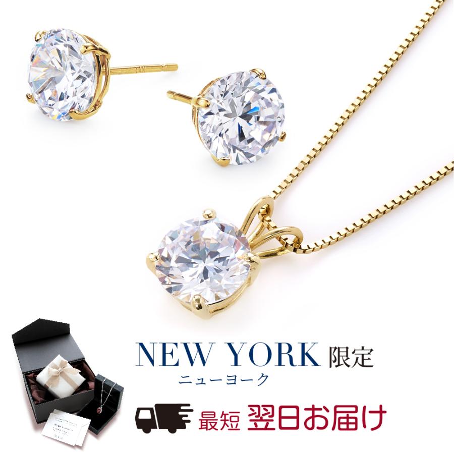 未使用】ニューヨークからの贈り物 ネックレス＆ピアス