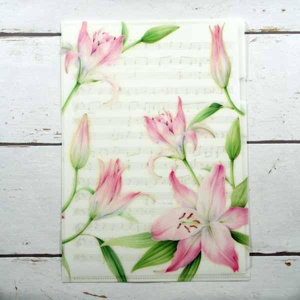 Ａ4クリアフォルダー　百合 | 