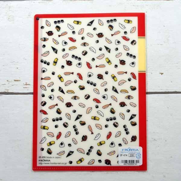 Ａ5クリアフォルダー　寿司イラスト |  | 01