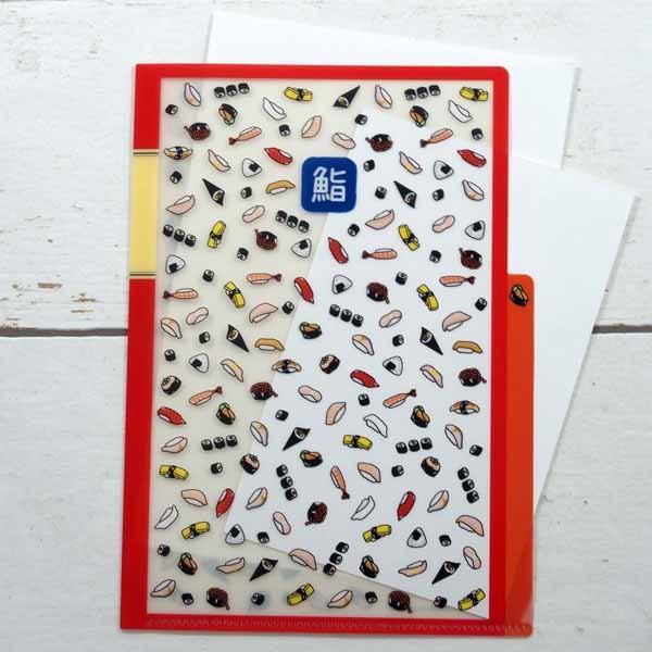 Ａ5クリアフォルダー　寿司イラスト |  | 02