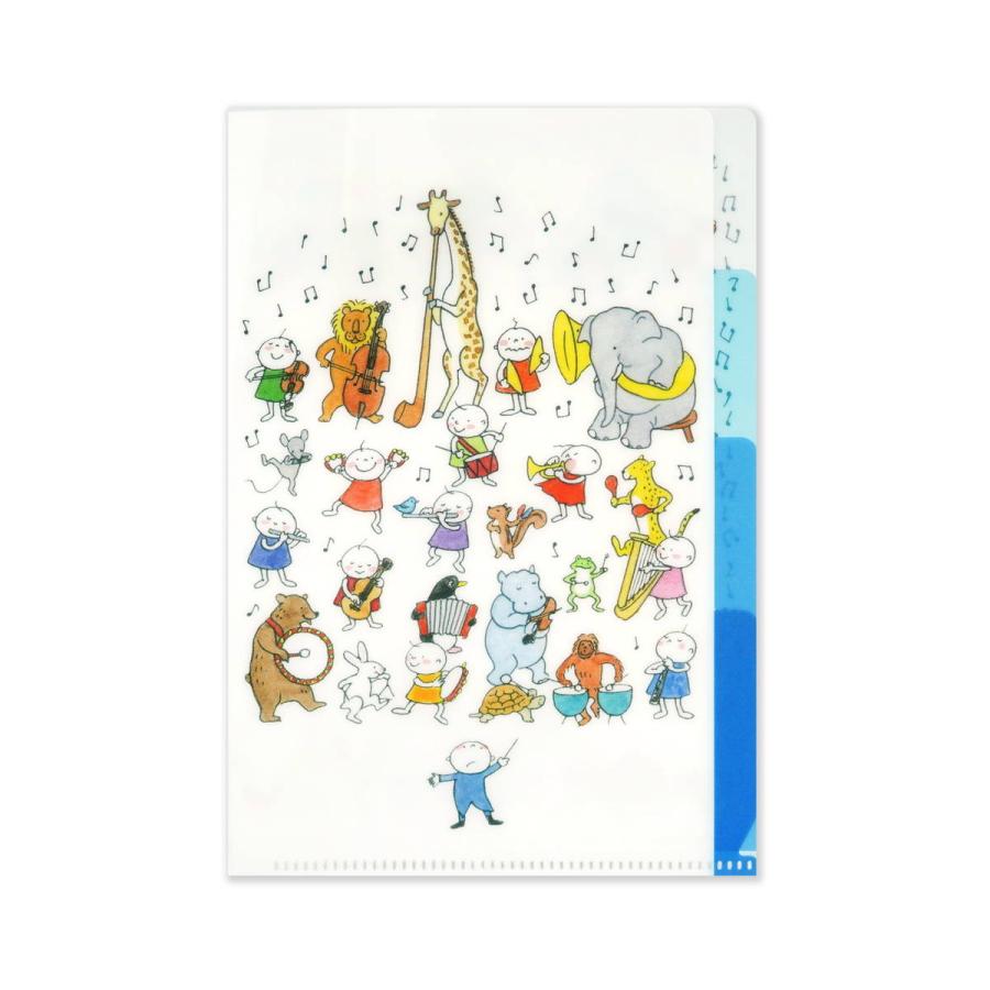 クリアファイル① プラス(PLUS)インデックス付 クリアーホルダー 10枚パック A4