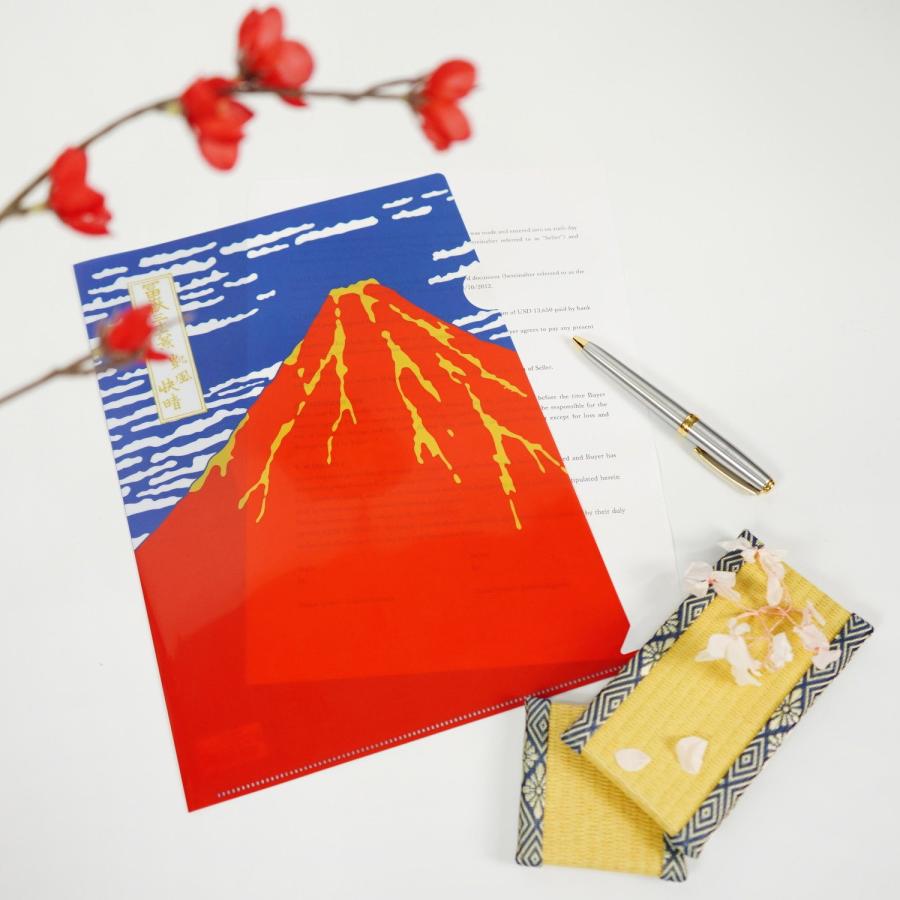 A4クリアフォルダ　赤富士｜cf-141 |  | 04