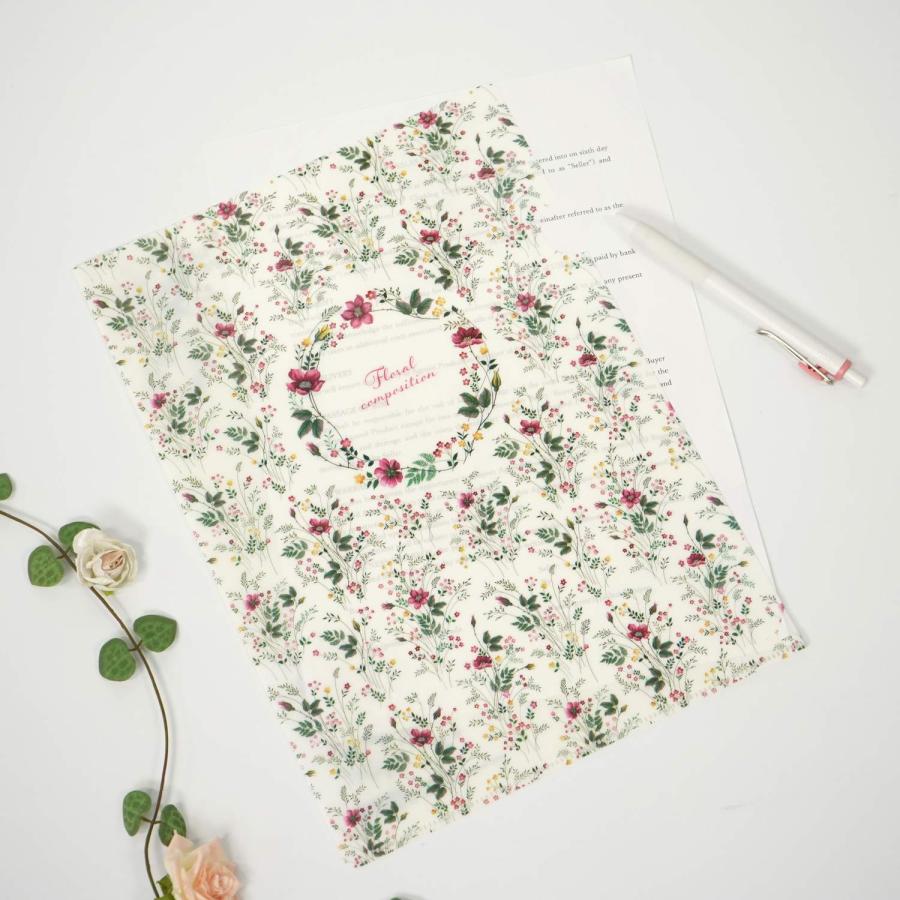 Ａ４クリアフォルダ　赤と黄の小花｜cf-152 |  | 04