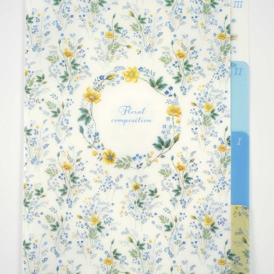 Ｂ６クリアフォルダ　青と黄の小花｜cf-159 |  | 02