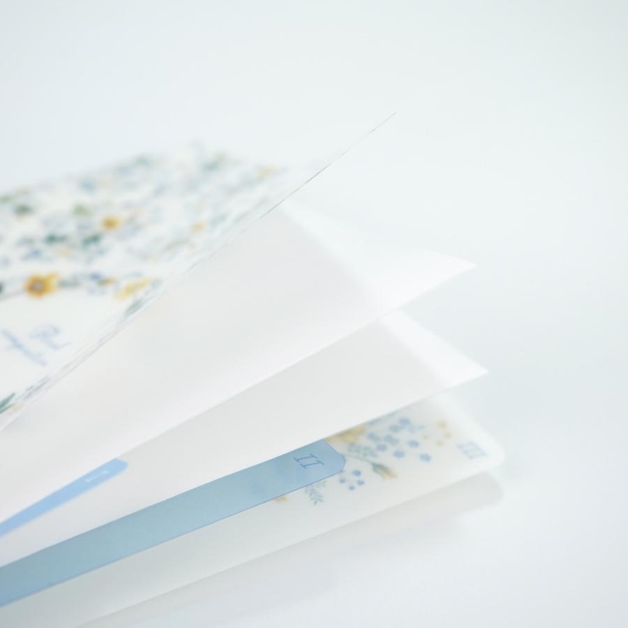 Ｂ６クリアフォルダ　青と黄の小花｜cf-159 |  | 03