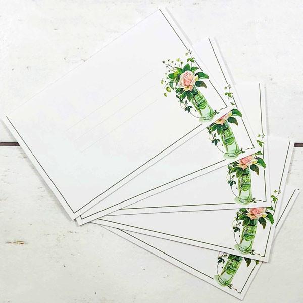 封筒　おしゃれ　橋本不二子シリーズ　バラとヘビイチゴ　EV-110 |  | 02