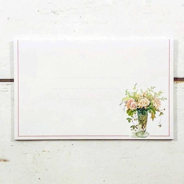 封筒　おしゃれ　橋本不二子シリーズ　ピンクのバラ　EV-147 | 