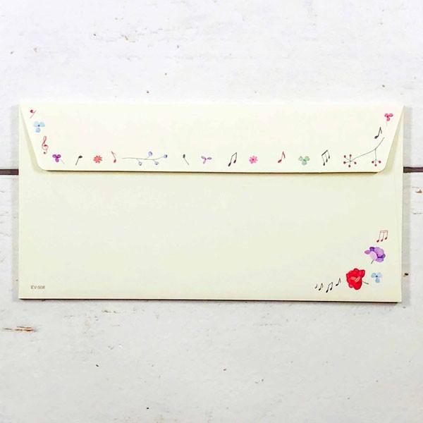 封筒　おしゃれ　ホルンＦｌｏｗｅｒ　Ｍｕｓｉｃ |  | 01