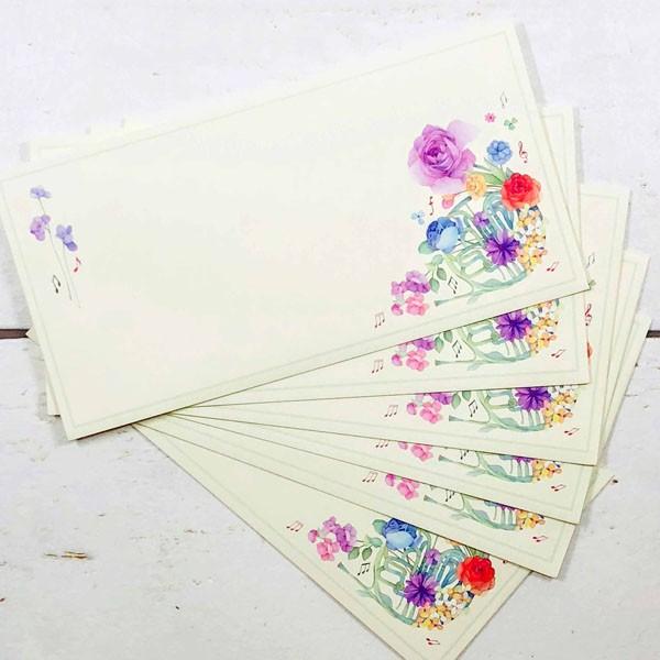 封筒　おしゃれ　ホルンＦｌｏｗｅｒ　Ｍｕｓｉｃ |  | 02