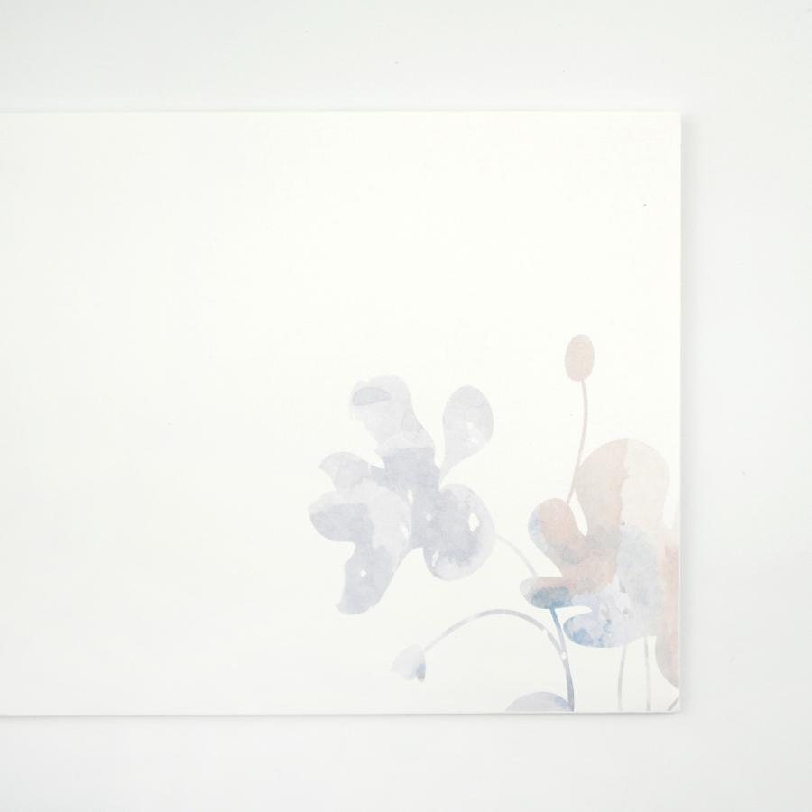 封筒　淡い色の花あわせ｜ev-626　定形 定型 郵便 枠なし 6枚入り おしゃれ シンプル かわいい 記念日 招待状 案内状 お礼 季節 夏 |  | 03