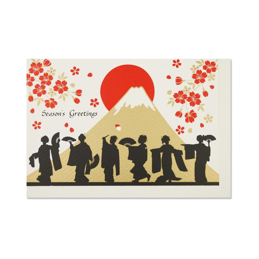 シルク印刷クリスマスカード 舞妓さんと富士山 Jxcd 121 フロンティアyahoo ショップ 通販 Yahoo ショッピング
