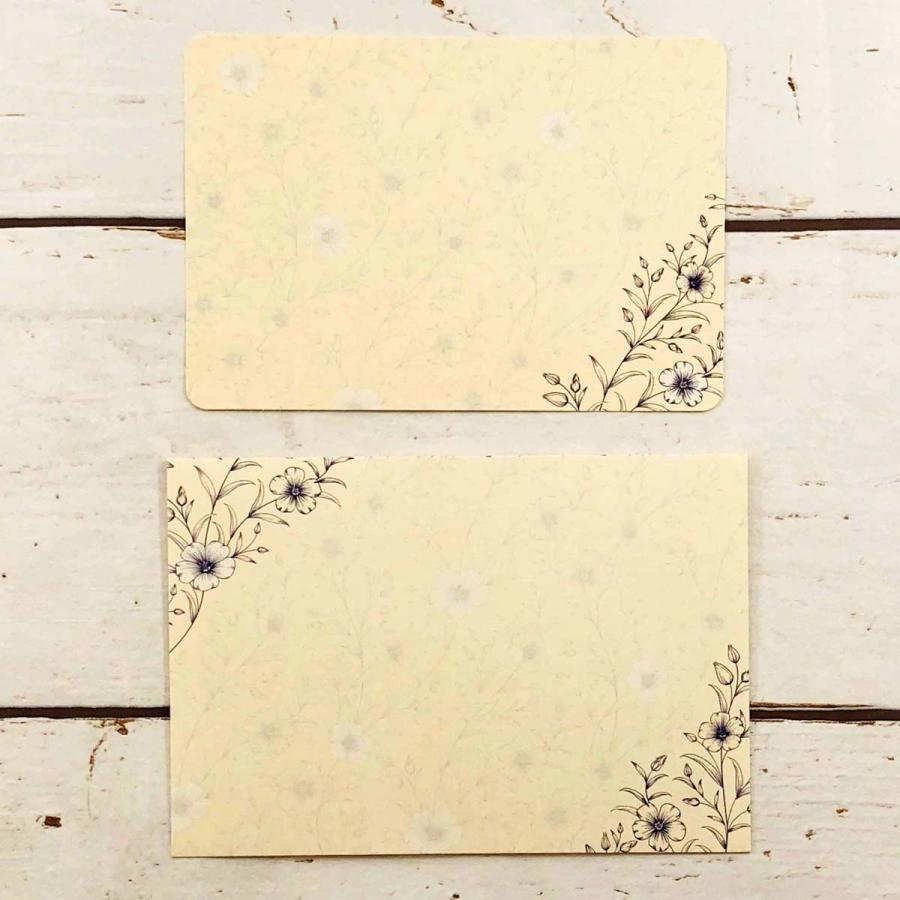 ミニレターセット 亜麻 LinseedFlower｜mls-082 : フロンティアYahoo