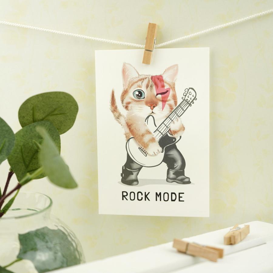 ポストカード ロックスター｜pcr-083 はがき 絵葉書 私製 郵便番号 枠