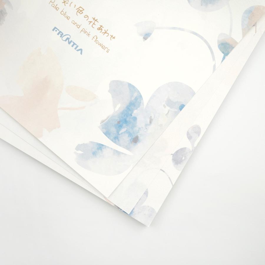 便箋 淡い色の花あわせ｜pd-626 手紙 2柄各9枚 全18枚入り カラー 大人