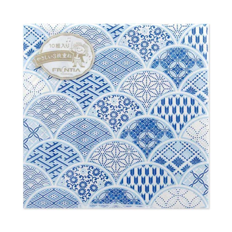 ペーパーナプキン おしゃれ デコパージュ 日本伝統柄 波 Hotelportemaillot Fr