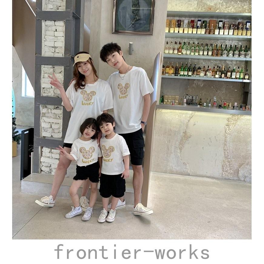 親子ペアルック Tシャツ 親子ペア ミッキー柄 ディズニー 半袖 トップス 親子お揃い 兄弟お 春夏 パパ ママ キッズ 子供服 男女兼用 カジュアル 親子服 おしゃれ Fro61 Frontier Works 通販 Yahoo ショッピング