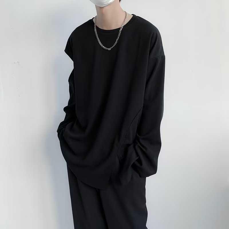 Tシャツ レディース メンズ トップス 長袖 肩出し ロングtシャツ 丸い襟 高品質 ペアルック 秋服 トレーナー 大きいサイズ 韓国風 ファッション 人気 新作 Fro610 Frontier Works 通販 Yahoo ショッピング