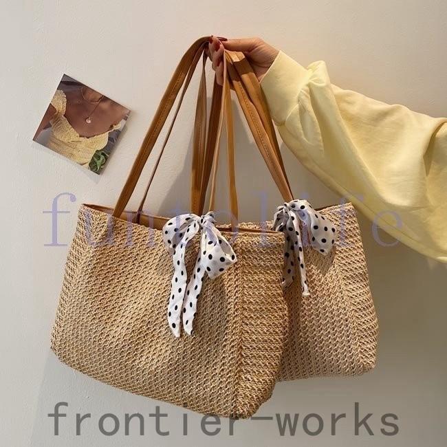 22公式店舗 バッグ かごバッグ レディース トートバッグ 夏 カゴバッグ かごバッグ レディース トートバッグ 夏 カゴバッグ ハンドバッグ 大容量 手提げ バッグ ショルダーバッグ リボン付き リゾート 大人可愛い Www Threeriversofs Com