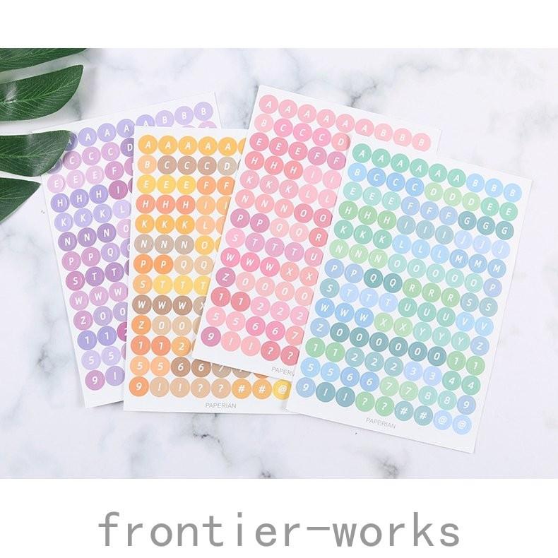 韓国雑貨 文具 アルファベットシール トレカデコ ステッカー セット カラフル 韓国アイドル 自作グッズ 数字 記号 Fro625 Frontier Works 通販 Yahoo ショッピング