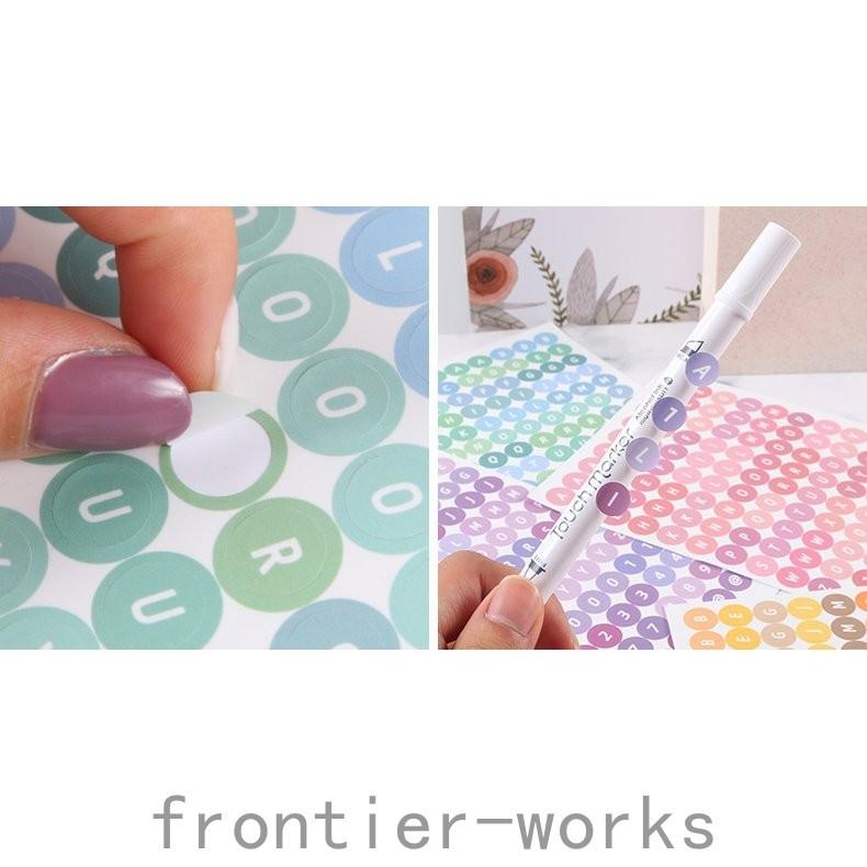 韓国雑貨 文具 アルファベットシール トレカデコ ステッカー セット カラフル 韓国アイドル 自作グッズ 数字 記号 Fro625 Frontier Works 通販 Yahoo ショッピング