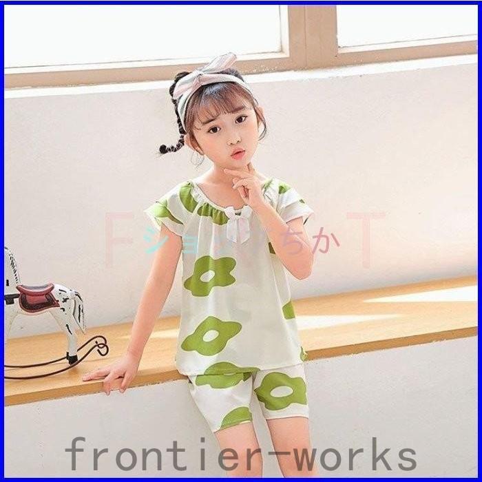 子供パジャマ 半袖 キッズパジャマ 女の子 おしゃれ ガールズルームウェア 綿ルームウェア こどもパジャマ ジュニア 部屋着 寝巻き110 150cm Fro63 017 Frontier Works 通販 Yahoo ショッピング