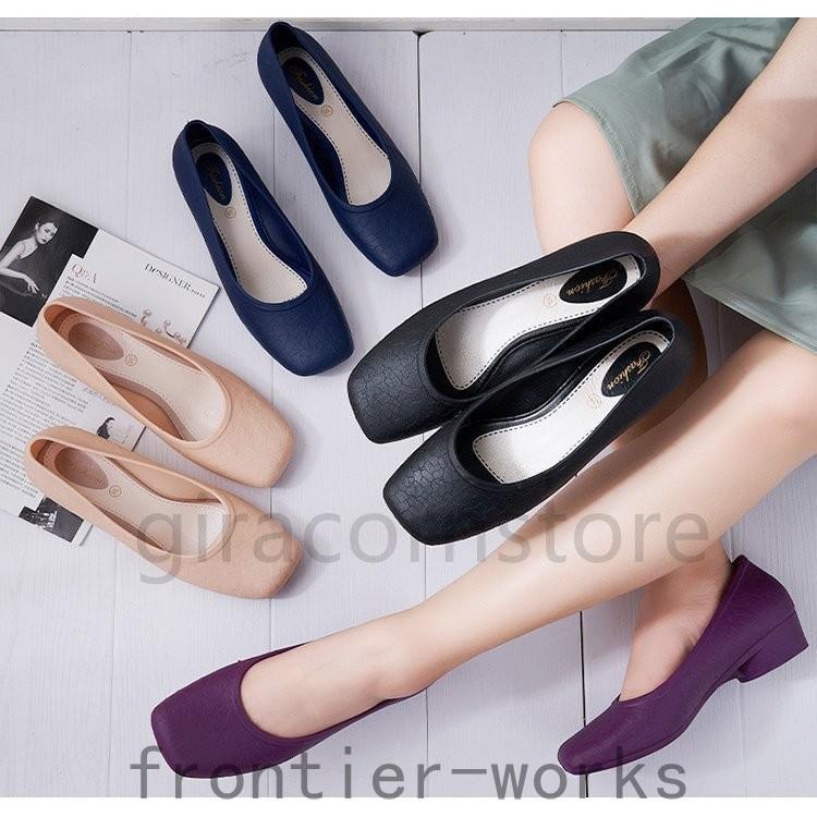 レインシューズ レディース ローカット レインパンプス フラット 雨靴 滑り止め 靴 女性用 雨具 通勤 ローヒール 軽量 おしゃれ梅雨対策 Fro67 Frontier Works 通販 Yahoo ショッピング